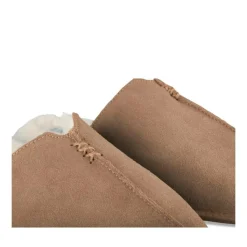 Chaussons MARRON Homme Motif Uni A Enfiler