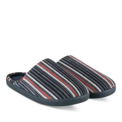 Chaussons MULTICOLOR Homme Motif Rayures A Enfiler