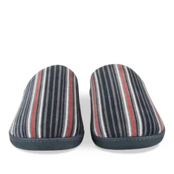 Chaussons MULTICOLOR Homme Motif Rayures A Enfiler