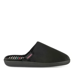 Chaussons NOIR Femme Motif Uni A Enfiler
