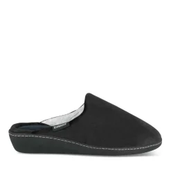 Chaussons NOIR Femme Motif Uni A Enfiler