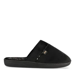 Chaussons NOIR Femme Motif Uni A Enfiler