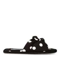 Chaussons NOIR Femme Motif A Pois