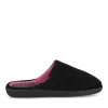 Chaussons NOIR Femme Motif Uni A Enfiler