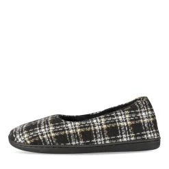 Chaussons NOIR Femme Motif Uni A Enfiler