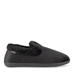 Chaussons NOIR Femme Motif Uni A Enfiler