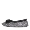 Chaussons NOIR Femme Motif A Pois A Enfiler