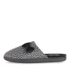 Chaussons NOIR Femme Motif A Pois A Enfiler