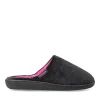 Chaussons NOIR Femme Motif Uni A Enfiler