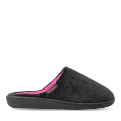 Chaussons NOIR Femme Motif Uni A Enfiler