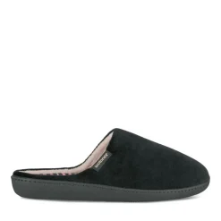 Chaussons NOIR Femme Motif Uni A Enfiler