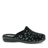 Chaussons NOIR Femme Motif Uni A Enfiler