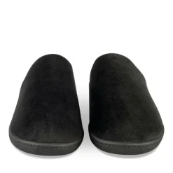 Chaussons NOIR Femme Motif Uni A Enfiler