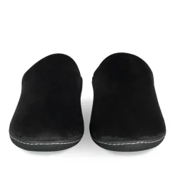 Chaussons NOIR Femme Motif Uni A Enfiler