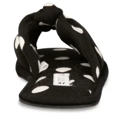 Chaussons NOIR Femme Motif A Pois