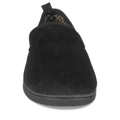 Chaussons NOIR Femme Motif Uni A Enfiler