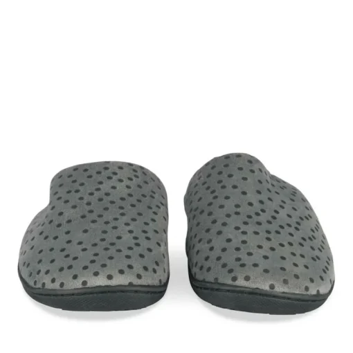 Chaussons NOIR Femme Motif Uni A Enfiler