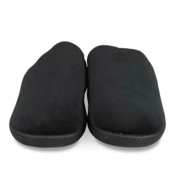 Chaussons NOIR Femme Motif Uni A Enfiler