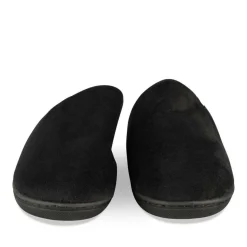 Chaussons NOIR Femme Motif Uni A Enfiler