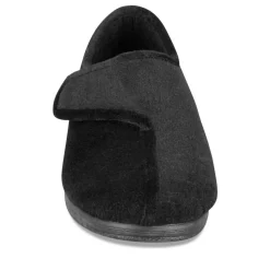 Chaussons NOIR Femme Motif Uni Scratch
