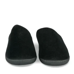 Chaussons NOIR Femme Motif Uni A Enfiler