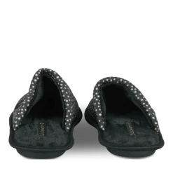 Chaussons NOIR Femme Motif A Pois A Enfiler