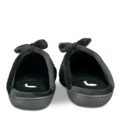Chaussons NOIR Femme Motif Uni A Enfiler