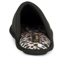 Chaussons NOIR Femme Motif Uni A Enfiler