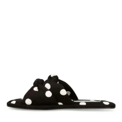 Chaussons NOIR Femme Motif A Pois
