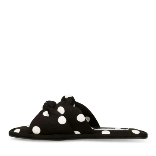 Chaussons NOIR Femme Motif A Pois