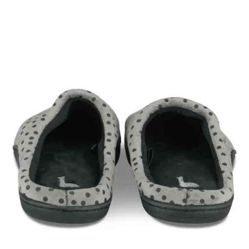 Chaussons NOIR Femme Motif Uni A Enfiler