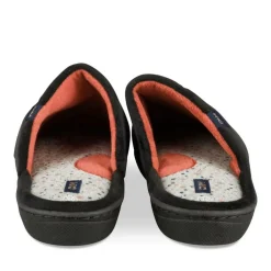Chaussons NOIR Femme Motif Uni A Enfiler