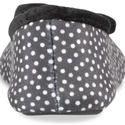 Chaussons NOIR Femme Motif A Pois A Enfiler