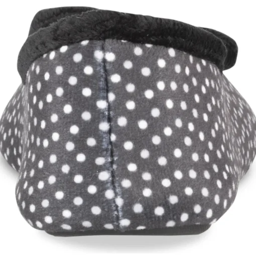 Chaussons NOIR Femme Motif A Pois A Enfiler