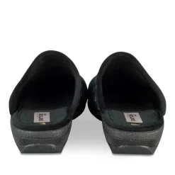 Chaussons NOIR Femme Motif Uni A Enfiler