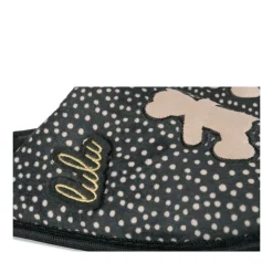 Chaussons NOIR Femme Motif A Pois A Enfiler