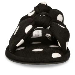 Chaussons NOIR Femme Motif A Pois