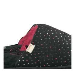 Chaussons NOIR Femme Motif Uni A Enfiler
