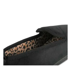 Chaussons NOIR Femme Motif Uni A Enfiler