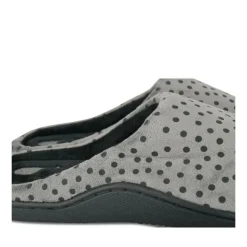 Chaussons NOIR Femme Motif Uni A Enfiler