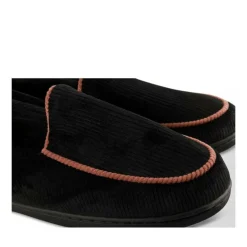 Chaussons NOIR Femme Motif Uni A Enfiler
