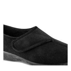Chaussons NOIR Femme Motif Uni Scratch