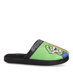 Chaussons NOIR Garçon Motif Multicolore A Enfiler