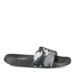 Chaussons NOIR Garçon Motif Camouflage Elastique