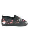 Chaussons NOIR Garçon Motif Uni A Enfiler