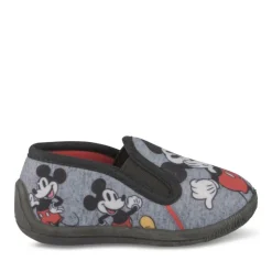 Chaussons NOIR Garçon Motif Uni A Enfiler