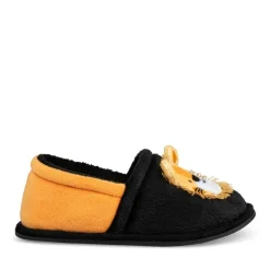 Chaussons NOIR Garçon Motif Animal A Enfiler