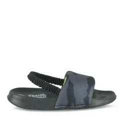 Chaussons NOIR Garçon Motif Camouflage Elastique
