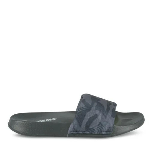 Chaussons NOIR Garçon Motif Camouflage A Enfiler