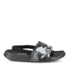 Chaussons NOIR Garçon Motif Camouflage Elastique